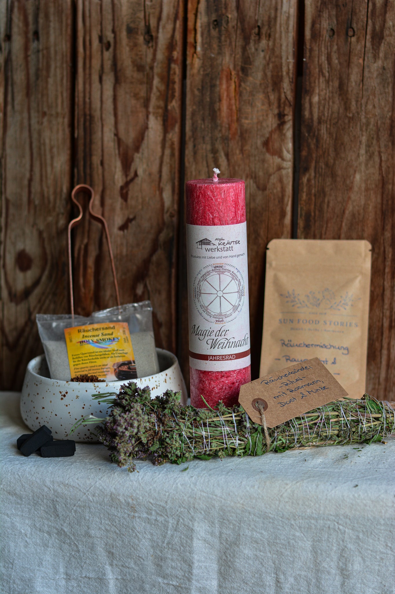 Räucher-Set Schale Weihnachten