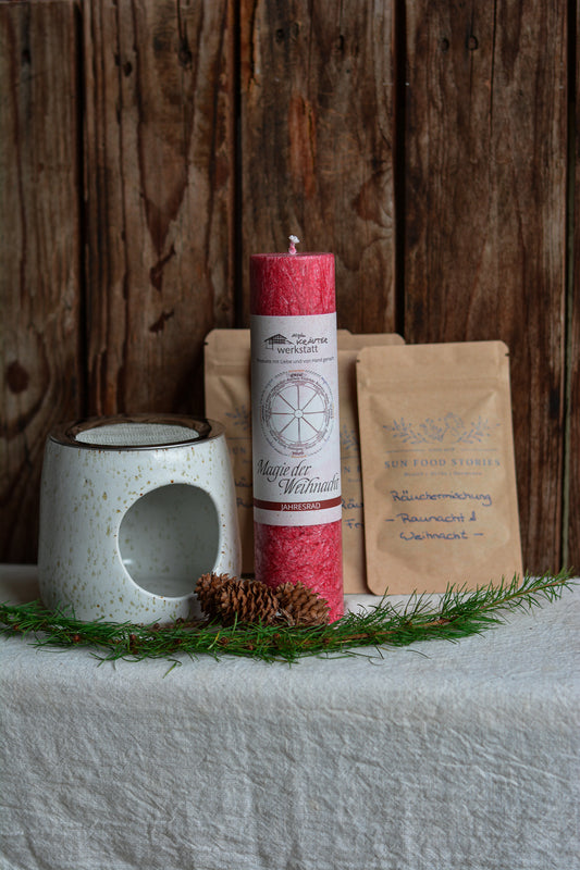 Räucher-Set Stövchen Weihnachten