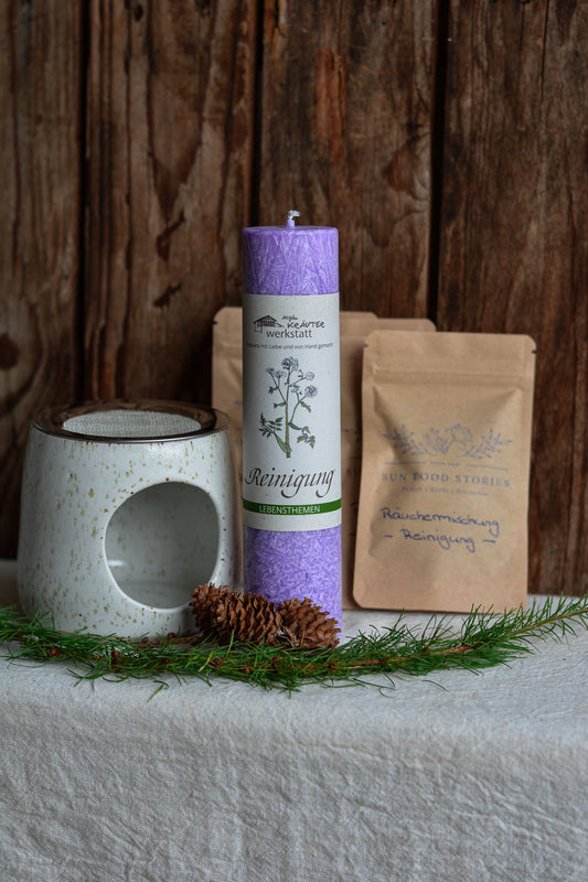 Räucher-Set Stövchen Reinigung